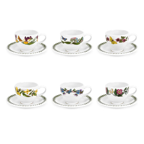 Portmeirion Botanic Garden Espresso Cup and Saucer Set of 6