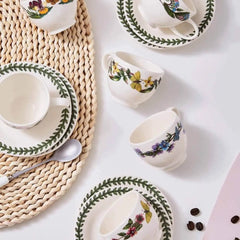 Portmeirion Botanic Garden Espresso Cup and Saucer Set of 6