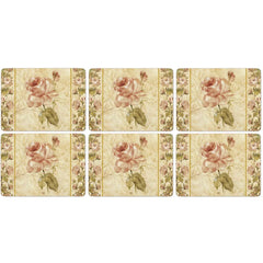 Pimpernel Antique Rose Linen Placemats Set of 6