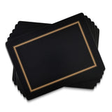 Pimpernel Classic Black Placemats Set of 6 - Cook N Dine