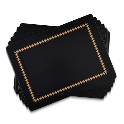 Pimpernel Classic Black Placemats Set of 6