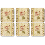 Pimpernel Antique Rose Linen Coasters Set of 6 - Cook N Dine