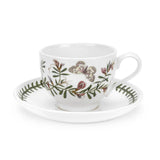 Portmeirion Botanic Garden Breakfast Cup & Saucer (Traditional Shape) with New Motifs Set of 6