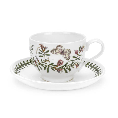 Portmeirion Botanic Garden Breakfast Cup & Saucer (Traditional Shape) with New Motifs
