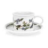 Portmeirion Botanic Garden Breakfast Cup and Saucer (Drum Shape) with New Motifs Set of 6 - Cook N Dine