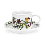 Portmeirion Botanic Garden Breakfast Cup and Saucer (Drum Shape) with New Motifs