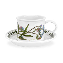 Portmeirion Botanic Garden Breakfast Cup and Saucer (Drum Shape) with New Motifs