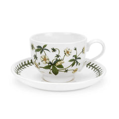 Portmeirion Botanic Garden Breakfast Cup & Saucer (Traditional Shape) with New Motifs