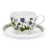 Portmeirion Botanic Garden Breakfast Cup & Saucer (Traditional Shape) with New Motifs Set of 6
