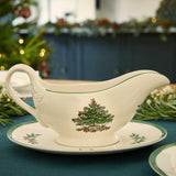 Spode Christmas Tree Sauce Boat and Stand - Cook N Dine