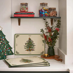 Pimpernel for Spode Christmas Tree Large Placemat Set of 4