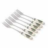 Spode Christmas Tree Pastry Forks Set of 6 - Cook N Dine