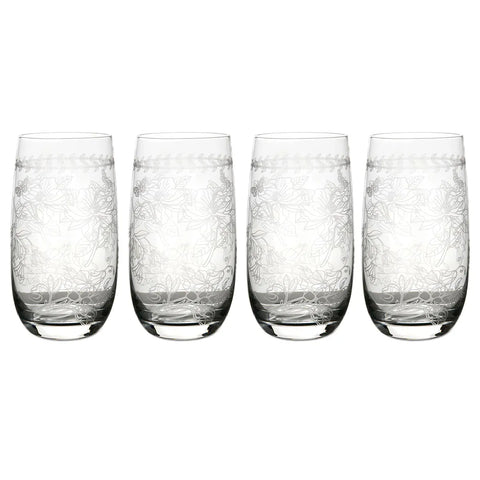 Portmeirion Botanic Garden Crystal Highballs Set of 4