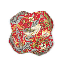 Pimpernel for Spode Morris & Co Strawberry Thief Red Coasters, Set of 6