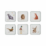 Pimpernel for Royal Worcester Wrendale Designs Coasters Set of 6