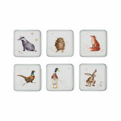 Pimpernel for Royal Worcester Wrendale Designs Coasters Set of 6