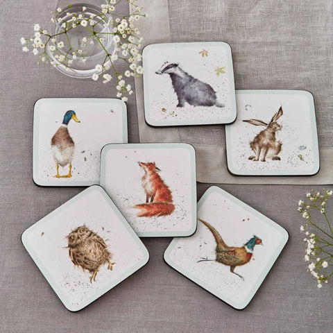 Pimpernel for Royal Worcester Wrendale Designs Coasters Set of 6