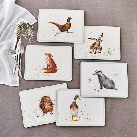 Pimpernel for Royal Worcester Wrendale Designs Placemats Set of 6