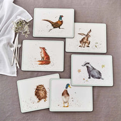 Pimpernel for Royal Worcester Wrendale Designs Placemats Set of 6