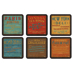 Pimpernel Lunchtime Coasters Set of 6