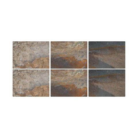 Pimpernel Earth Slate Placemats Set of 6
