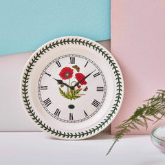 Portmeirion Botanic Garden Wall Clock - Poppy
