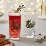 Portmeirion The Holly and the Ivy Hiball Glasses, Set of 4