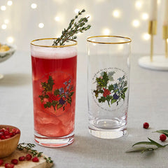 Portmeirion The Holly and the Ivy Hiball Glasses, Set of 4