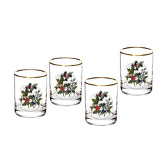 Portmeirion The Holly and the Ivy Old Fashioned Tumbler Glasses, Set of 4