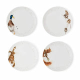 Royal Worcester Wrendale Designs Set of 4 Coupe Dinner Plates 26.6cm - Assorted - Cook N Dine