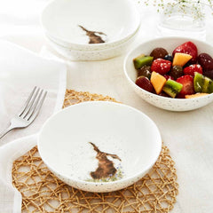 Royal Worcester Wrendale Designs Set of 4 Cereal Bowls - Hare