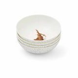 Royal Worcester Wrendale Designs Set of 4 Cereal Bowls - Hare - Cook N Dine