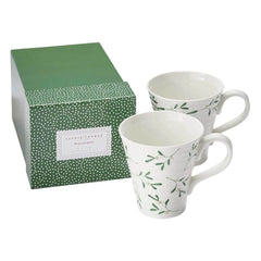 Sophie Conran for Portmeirion Mistletoe Mug, Set of 2
