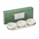 Sophie Conran for Portmeirion Mistletoe 3 Bowl & Tray Set