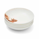 Royal Worcester Wrendale Designs Set of 4 Pasta Bowls, Assorted