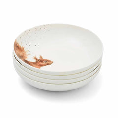 Royal Worcester Wrendale Designs Set of 4 Pasta Bowls, Assorted