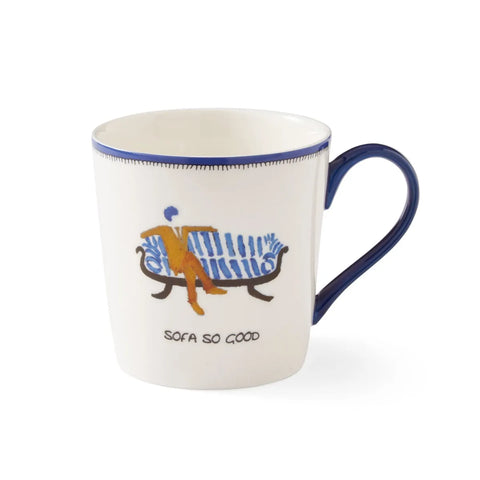 Spode Kit Kemp Doodle Sofa So Good Mug