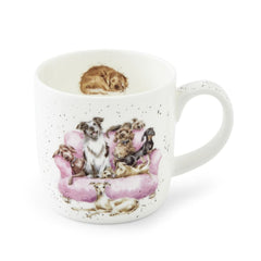Royal Worcester Wrendale Designs Movie Night Dog Mug
