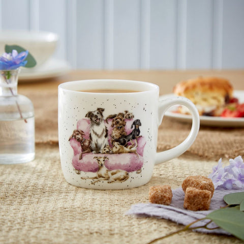 Royal Worcester Wrendale Designs Movie Night Dog Mug