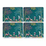 Portmeirion Sara Miller Woodland Tales Deer & Robin Placemats, Set of 4