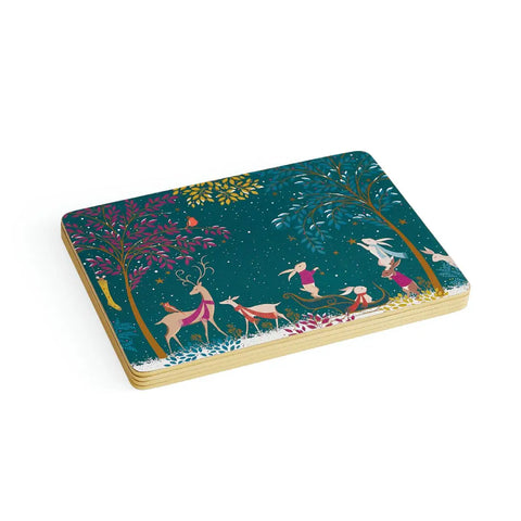 Portmeirion Sara Miller Woodland Tales Deer & Robin Placemats, Set of 4