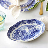 Spode Blue Italian Fluted Oval Dish - Cook N Dine