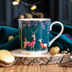 Portmeirion Sara Miller Woodland Tales Mug - Deer & Robin