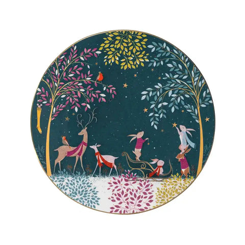 Portmeirion Sara Miller Woodland Tales Serving Plate - Deer & Robin