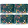 Portmeirion Sara Miller Woodland Tales Large Deer & Robin Placemats , Set of 4
