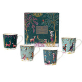 Portmeirion Sara Miller Woodland Tales Mugs, Set of 4