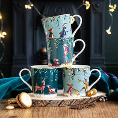 Portmeirion Sara Miller Woodland Tales Mugs, Set of 4