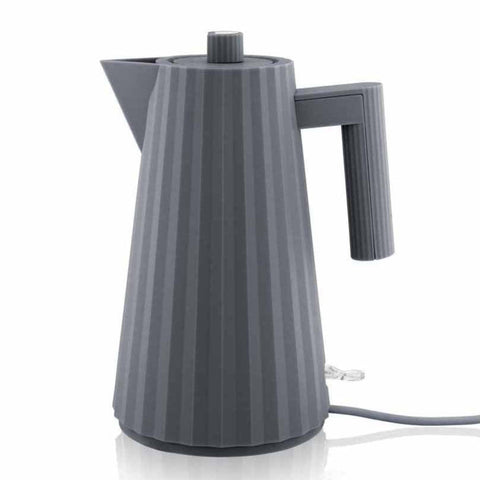 Alessi Plissé Electric Kettle Grey