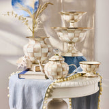 MacKenzie-Childs Mocha Check Teapot 4 Cup - Cook N Dine