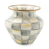 MacKenzie-Childs Sterling Check Enamel Large Vase - Cook N Dine